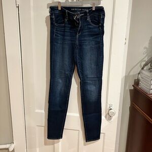 American Eagle Women’s 10 X Long Dark Blue Jeggings